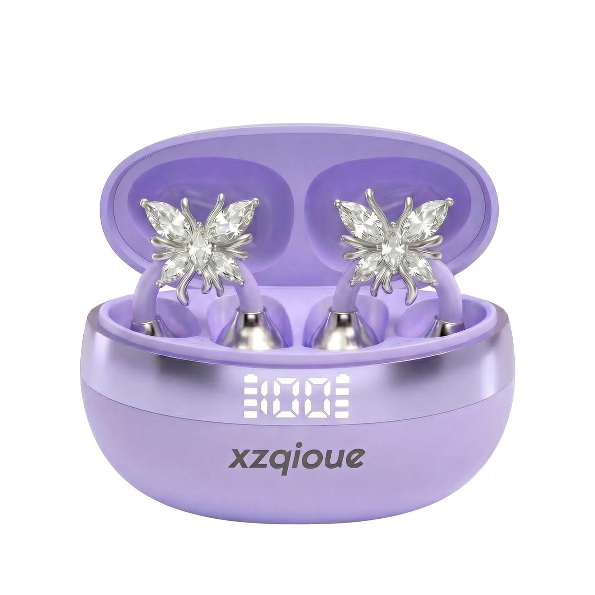 Wireless Bluetooth Earbuds Earrings with LED Digital Display - xzqioue Official Imagery - 1