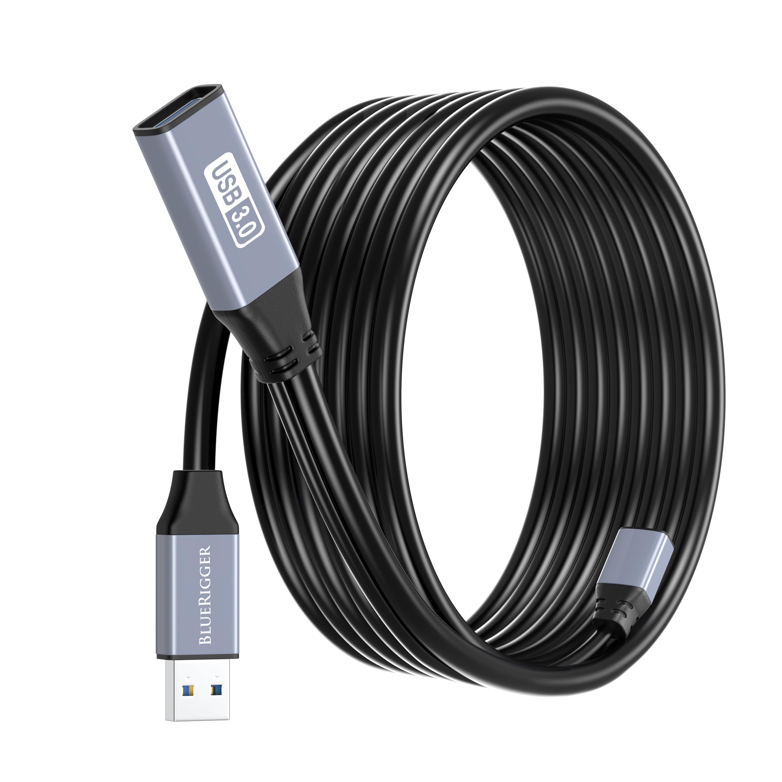 BlueRigger Active USB 3.0 Extension Cable 32FT - Long USB Extension Cable for - BlueRigger Official Product View 1