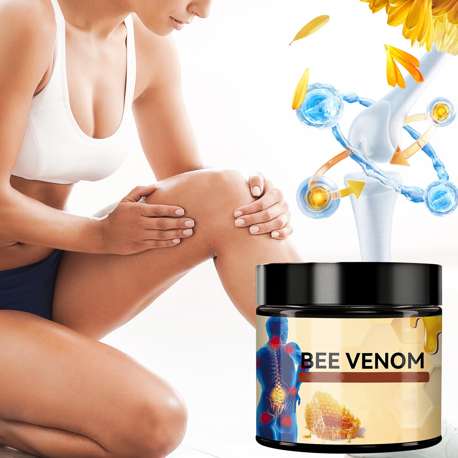 Egmsic Bee Venom Cream skincare gel in two tubes, designed for advanced skin care and skin rejuvenation.