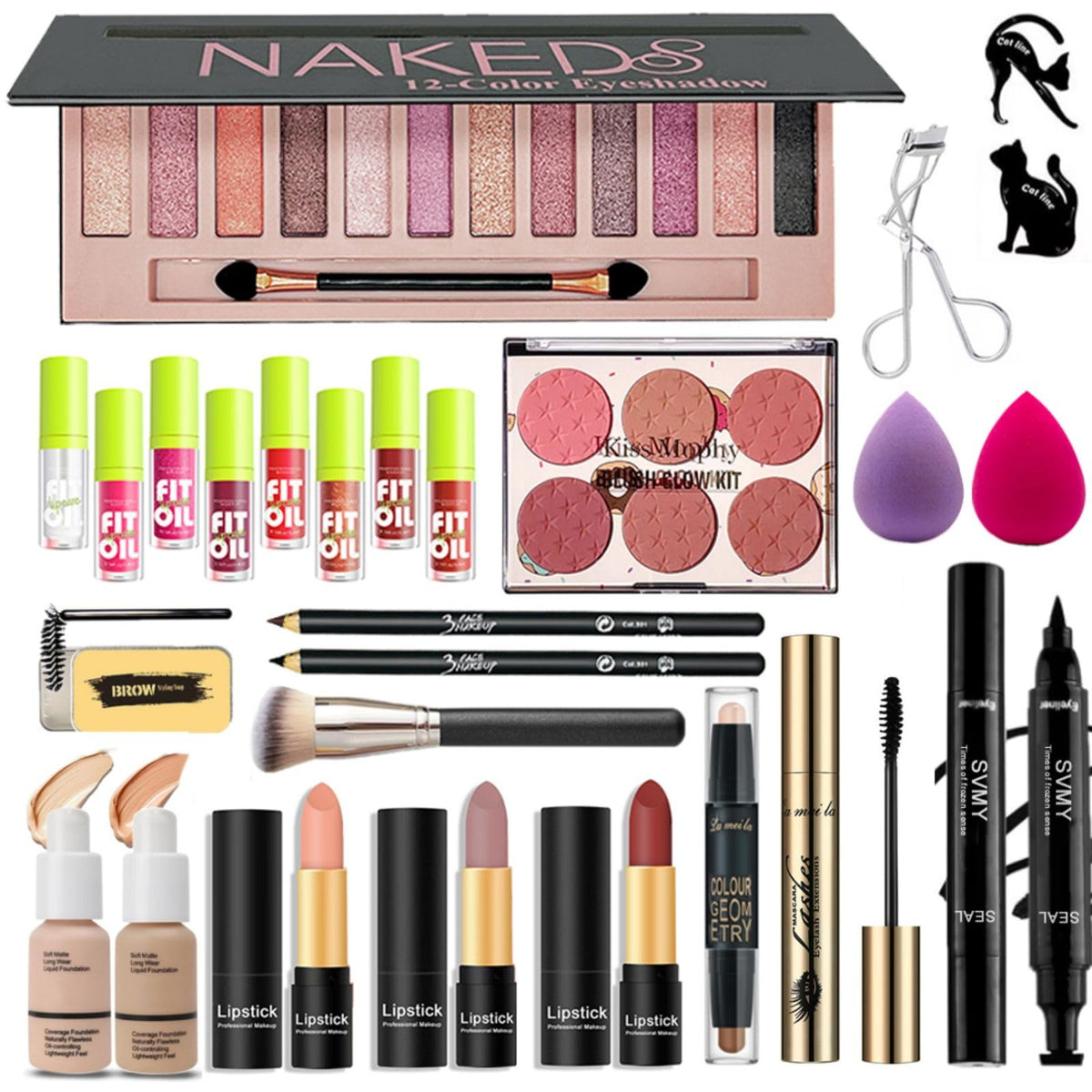28 Pcs All in One Full Makeup Kit for Women Makeup Set for - RevoNext Official Imagery - 2