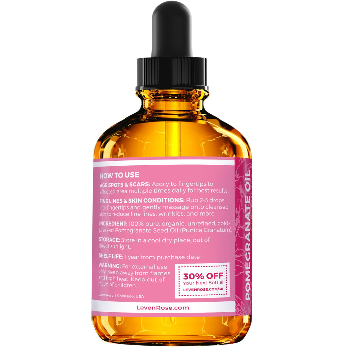 Anti Aging Power Pack with Vitamin E Serum Pomegranate Seed - Leven Rose Official Imagery - 6