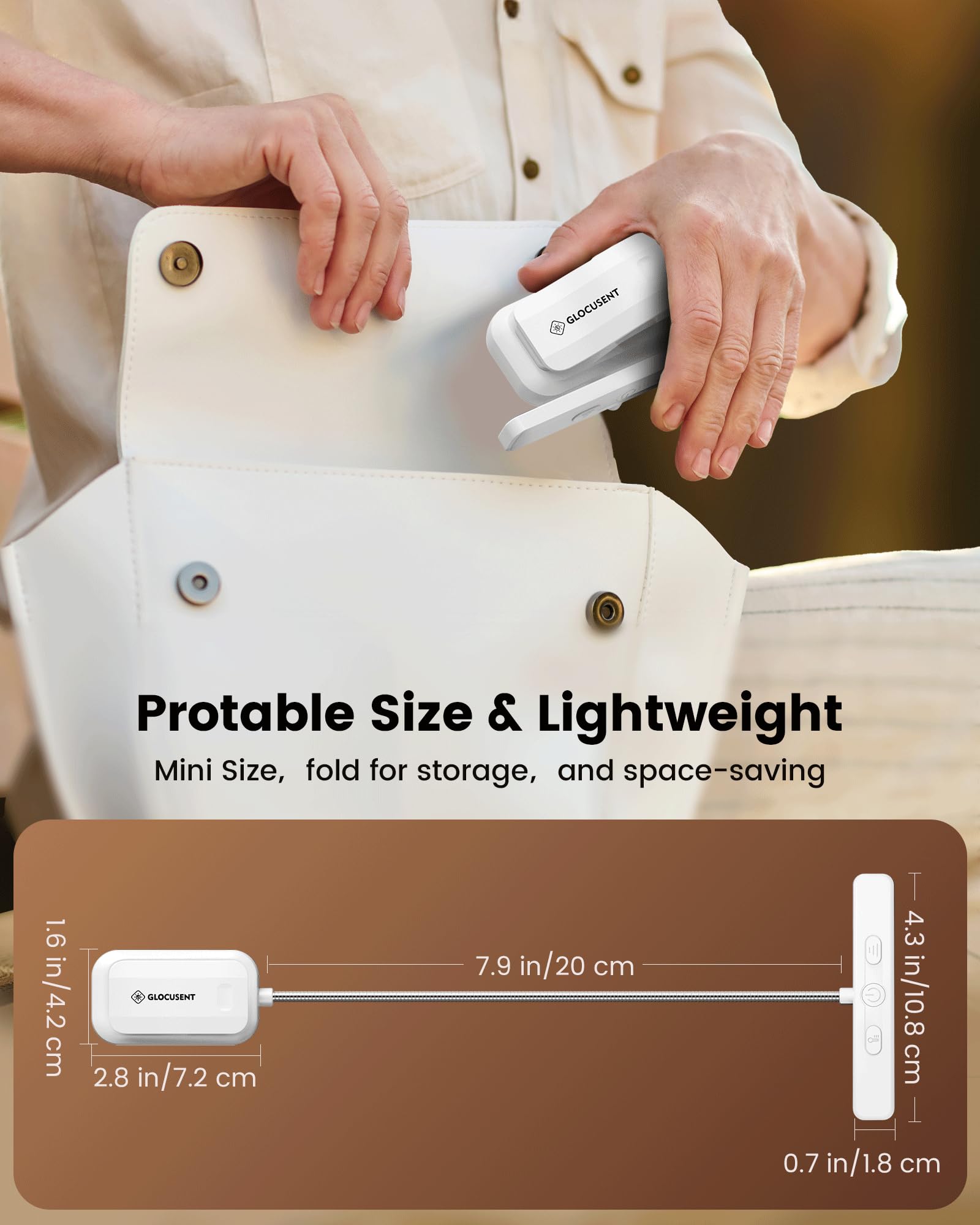 Glocusent 26 LED Reading Lights for Books in Bed, Ideal Gifts for by Glocusent - Angle View 8