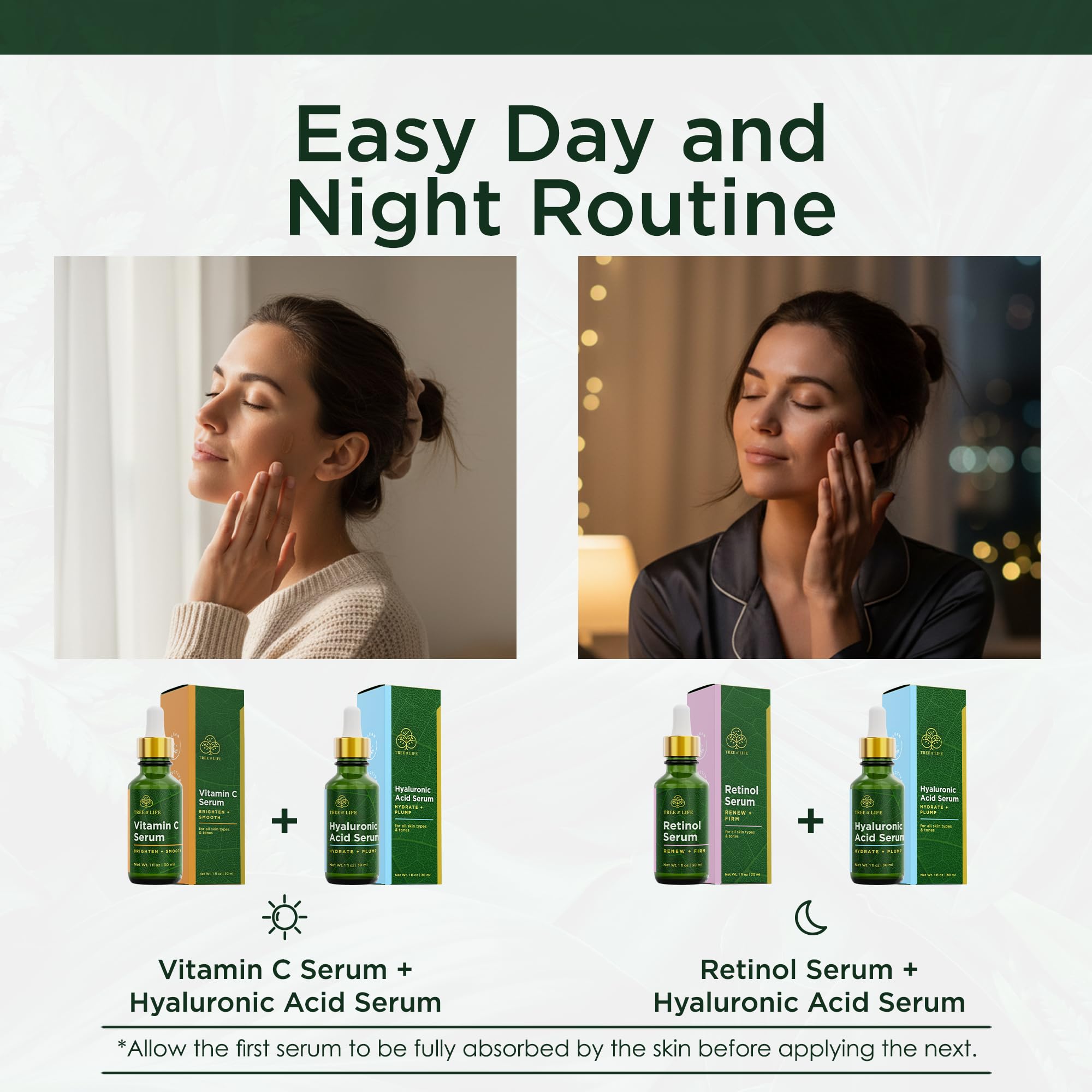 Tree of Life Face Serum Skin Care, Facial Serum and Men, Set of 4 - Tree of Life Official Product View 8