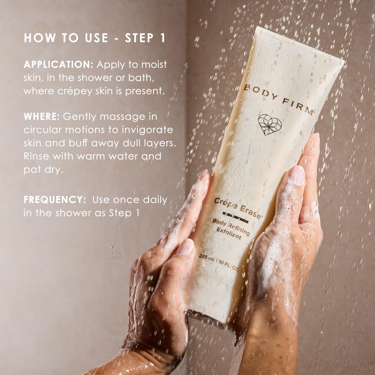 Elefair Tech BODY FIRM Crepe Erase Body Refining Exfoliant, Gently Removes Dry - Elefair Tech Official Product View 4