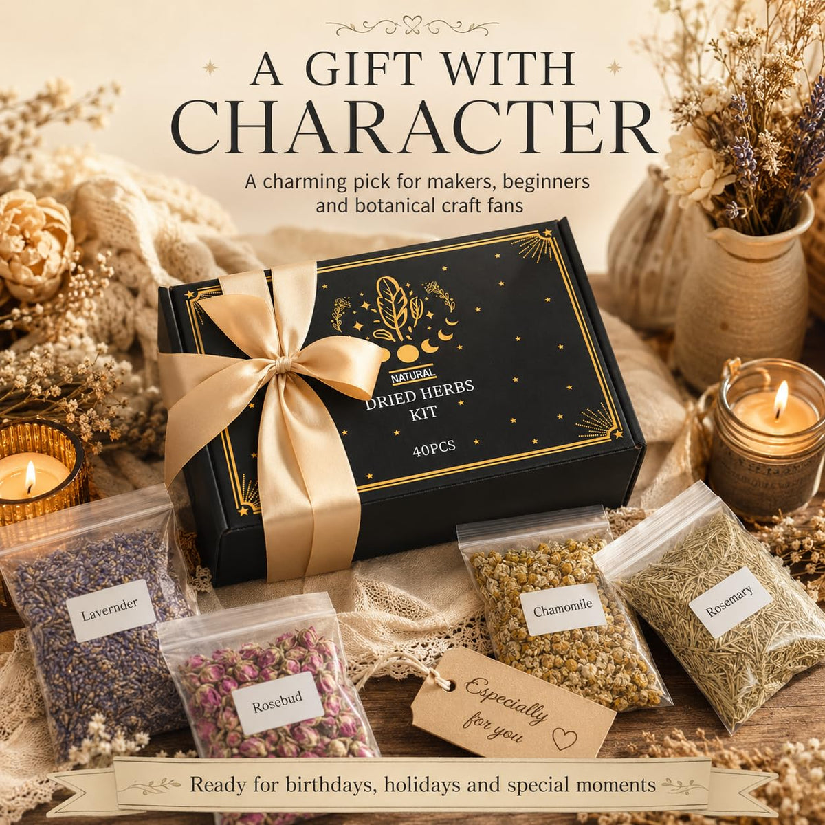 Witchcraft Herbs Kit Dried Herbs and Flowers for Witch - DreamdaMoonnly Official Imagery - 7
