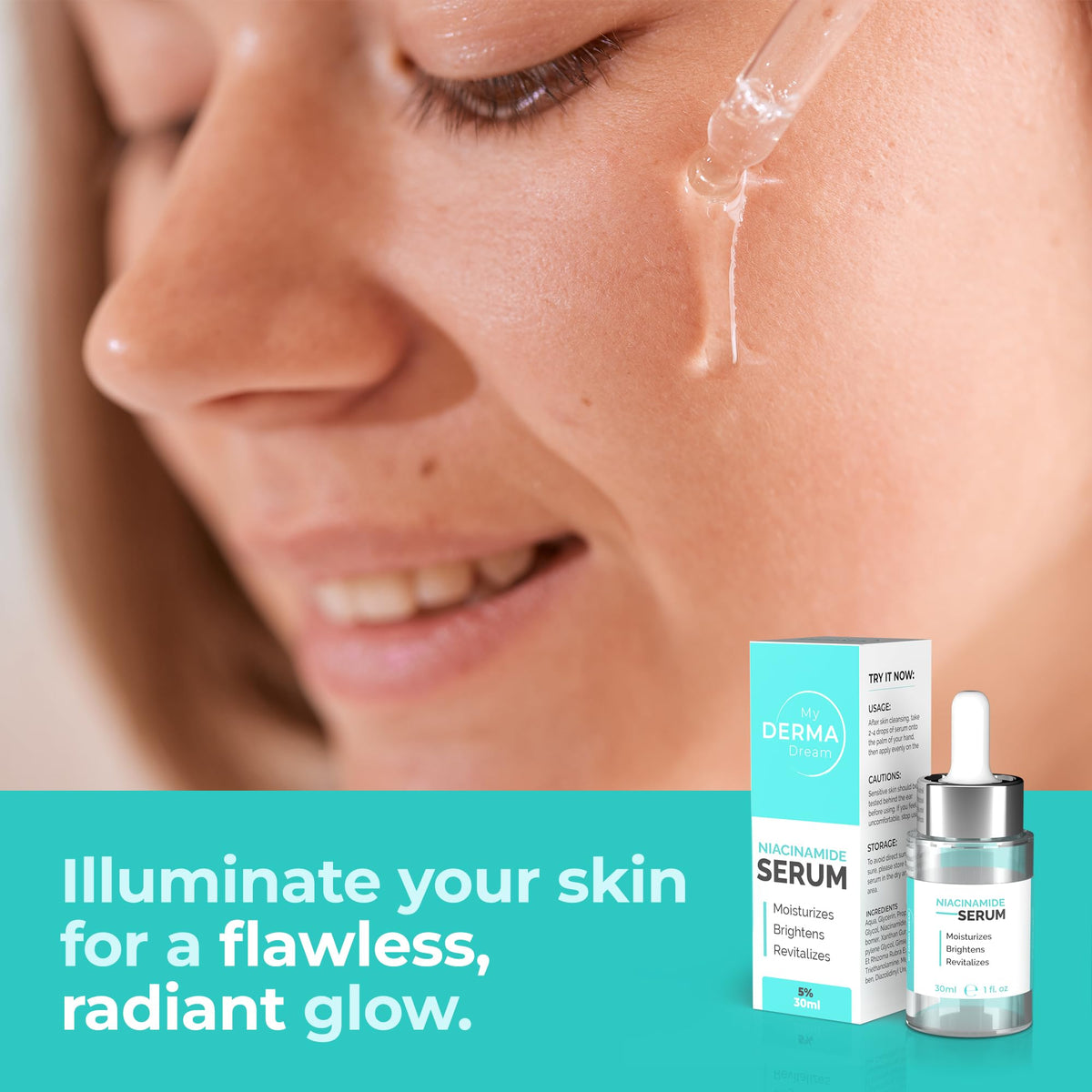 5 Niacinamide Serum for Face Dark Spots Large Pores Oily - My Derma Dream Official Imagery - 8