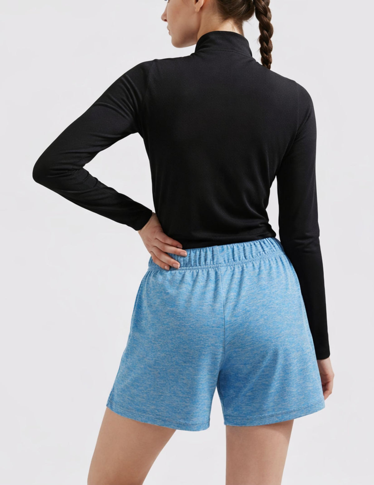 1 or 5 Pack Women s Lounge Workout Shorts with Zipper - Liberty Imports Official Imagery - 5