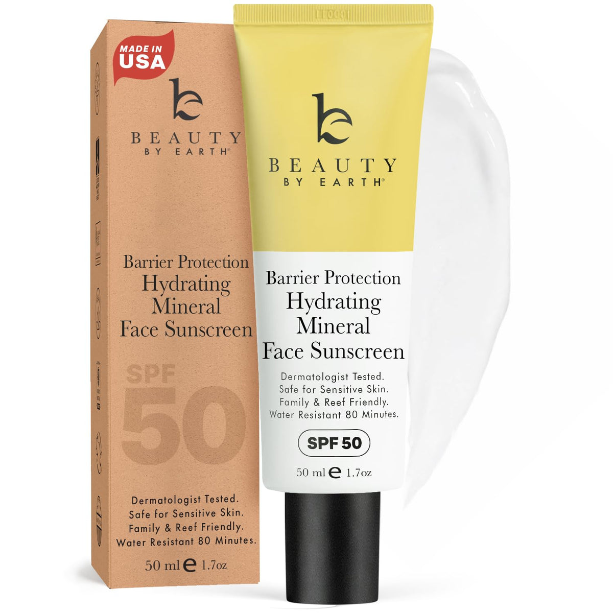 Mineral Face Sunscreen SPF 50 - Beauty by Earth Official Imagery - 2