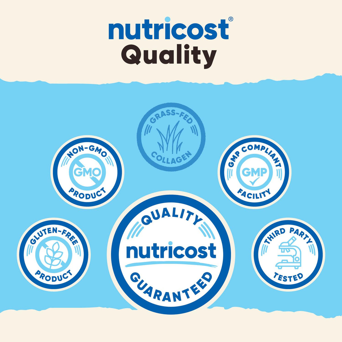 Nutricost Collagen Peptides Powder 1LB Grass Fed Bovine - Nutricost Official Imagery - 4
