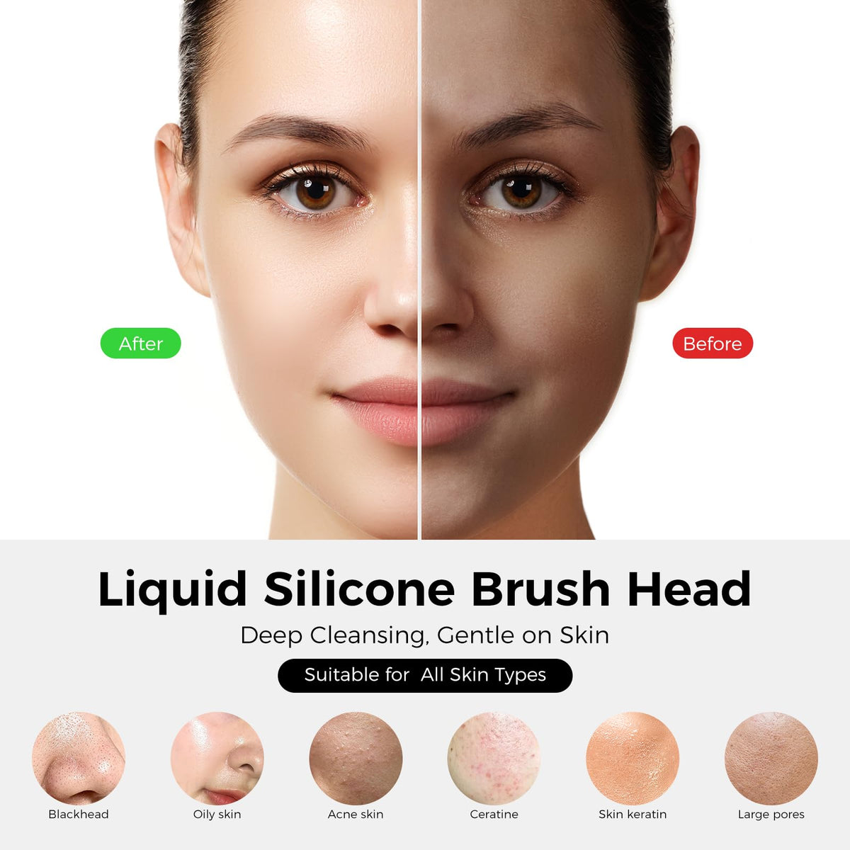Face Scrubber Electric Facial Cleansing Brush - Ccigedy Official Imagery - 4