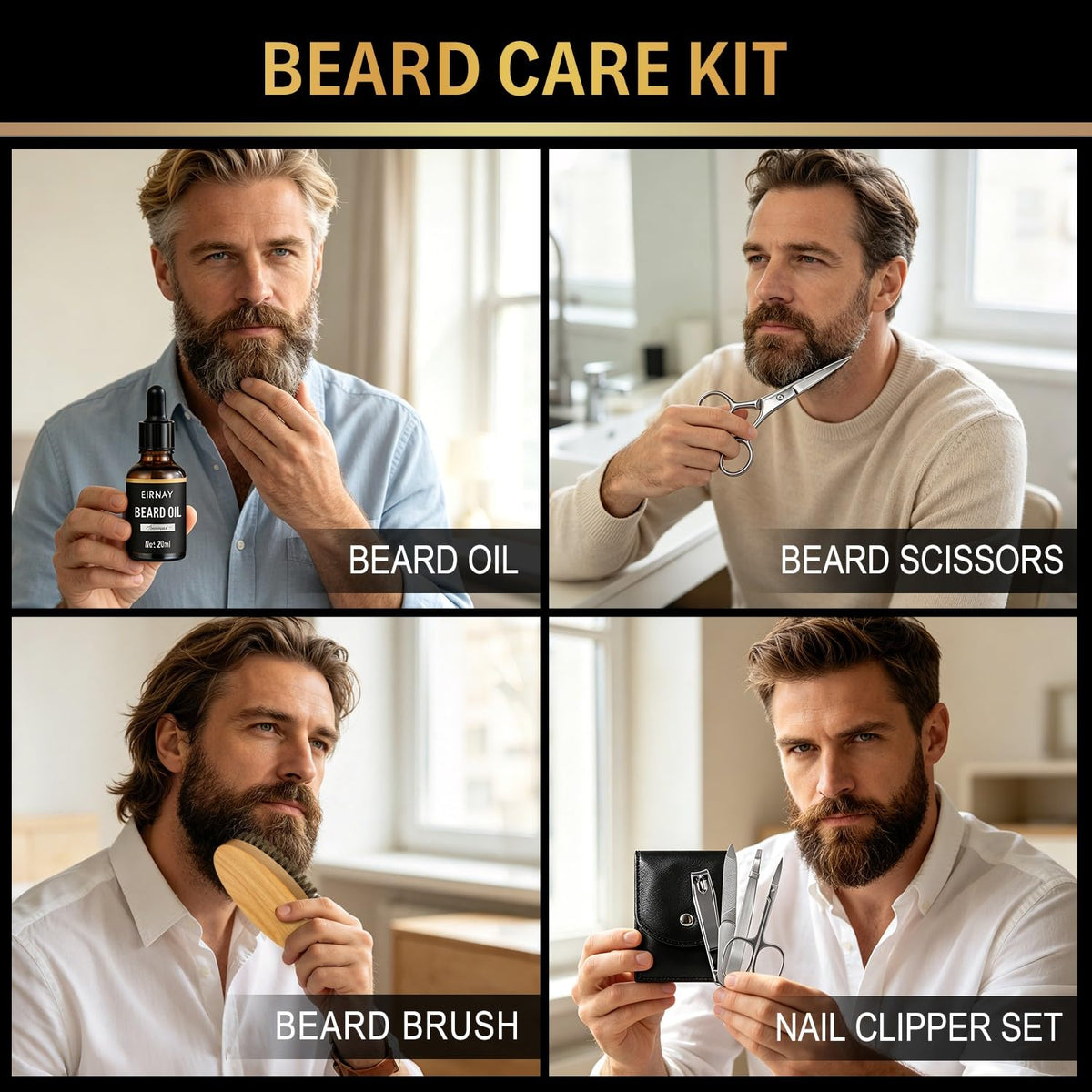 Gifts for Men 21PCS Skin Care Set for Men Charcoal Spa Gift - EIRNAY Official Imagery - 7
