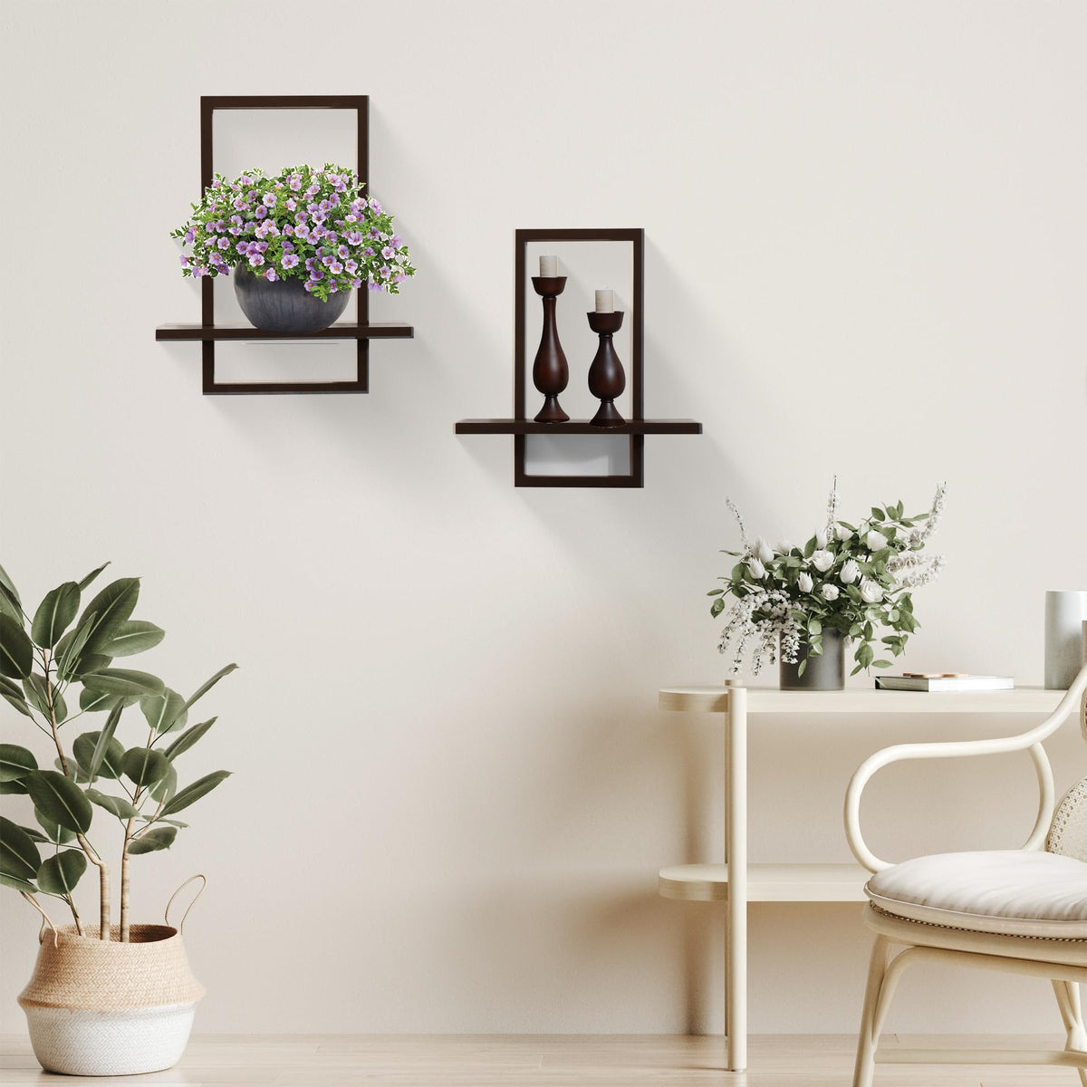 Floating Shelves for Wall Decorative Wall Shelves Plants - PHOENANCEE Official Imagery - 5