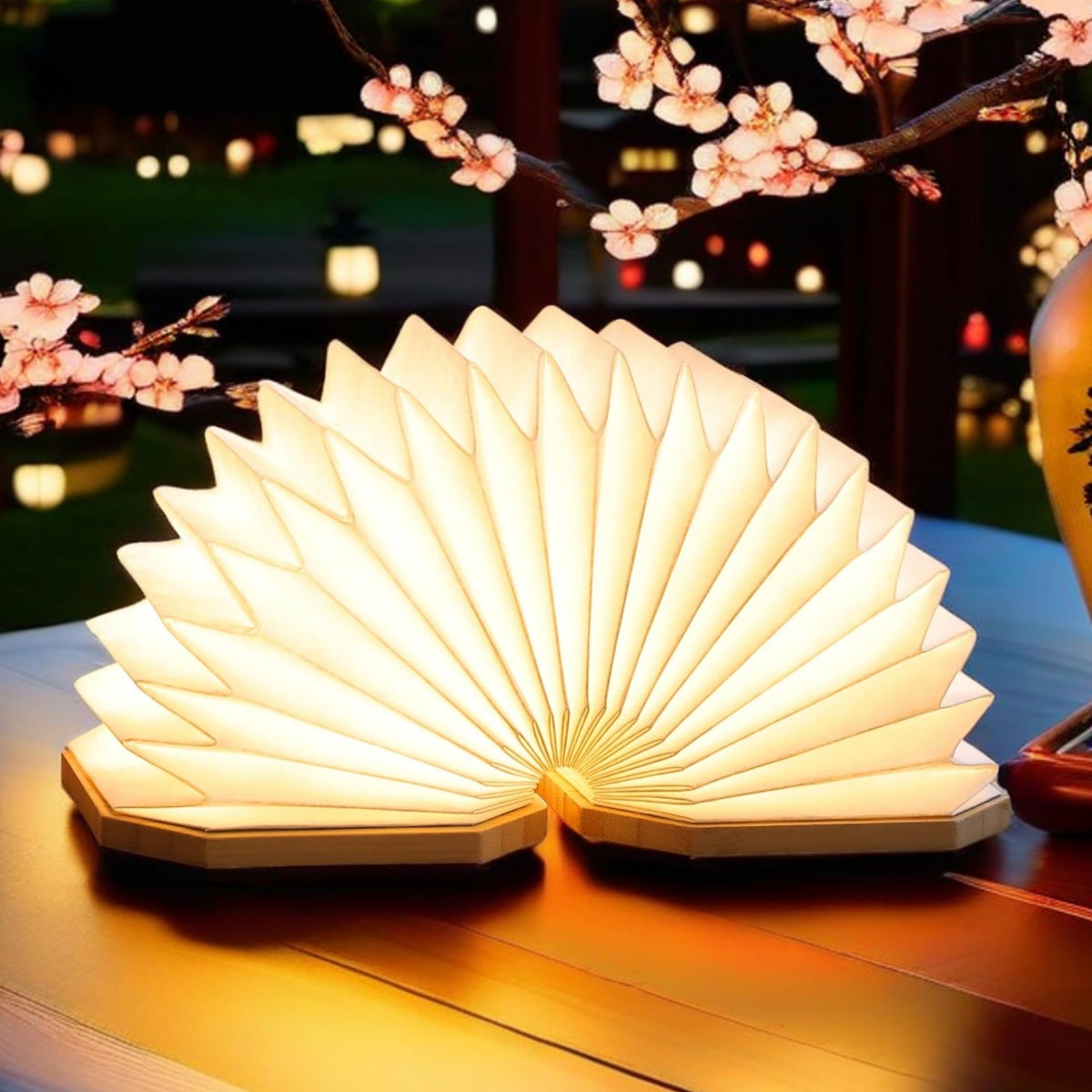 Paper Lamp Japanese Gifts House Warming Gifts Book lamp 3 - Uniwolk Official Imagery - 2