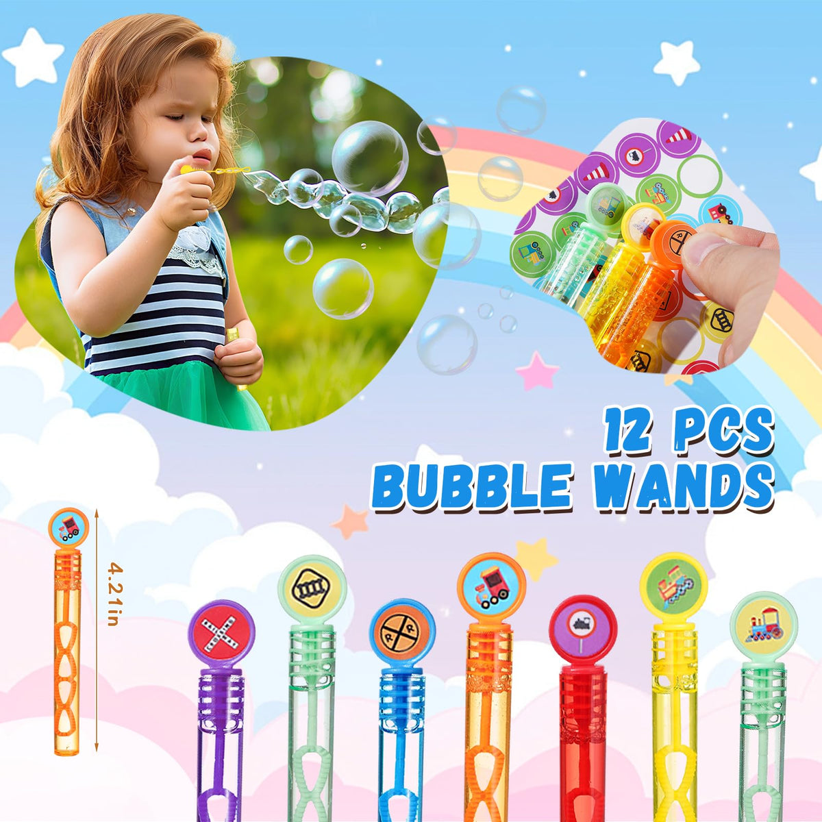 122Pcs Train Party Favors Birthday Themed Party Decoration - Vanblue Official Imagery - 6