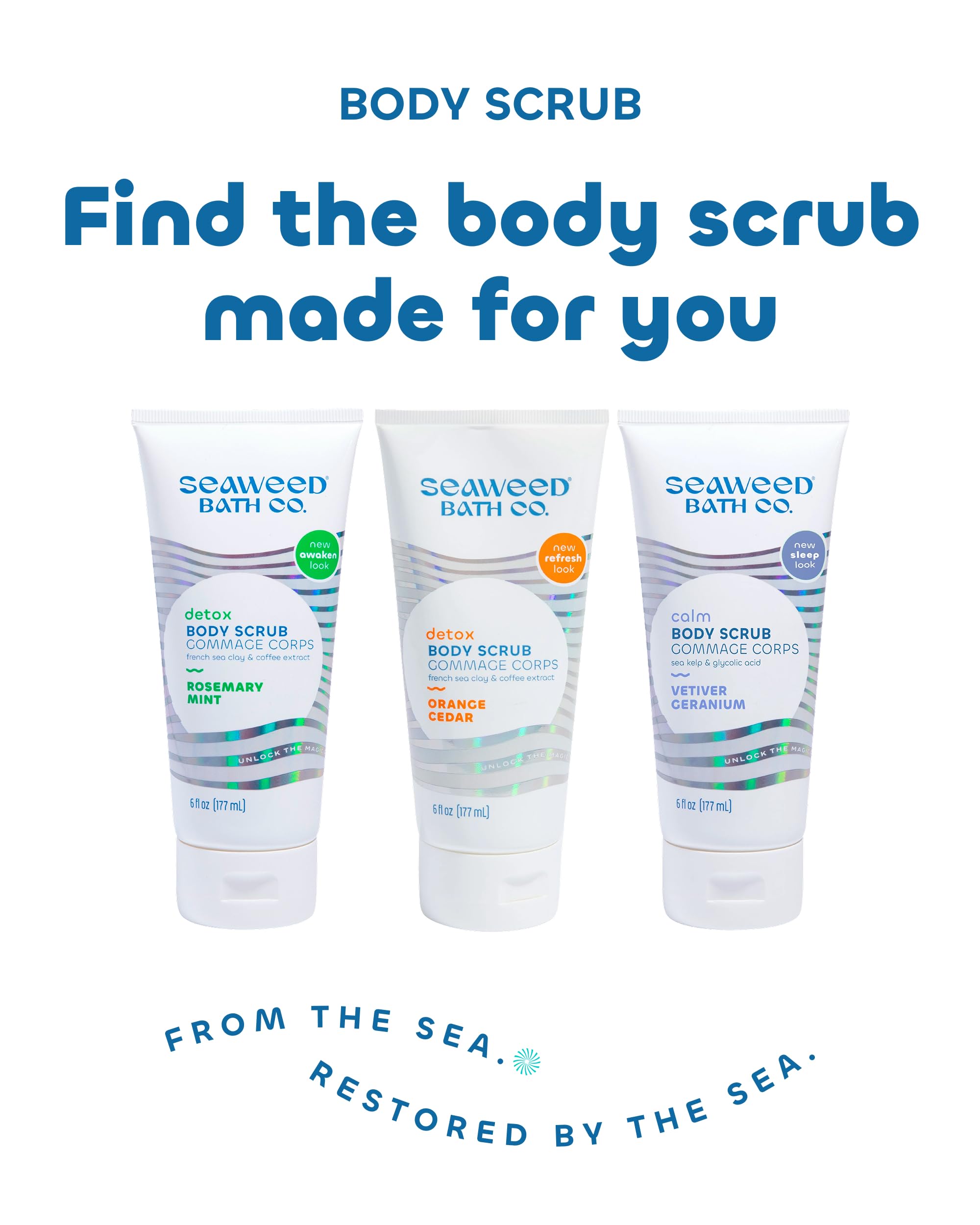 The Seaweed Bath Co. Seaweed Bath Co. Detox Body Scrub, Rosemary Mint - The Seaweed Bath Co. Official Product View 8