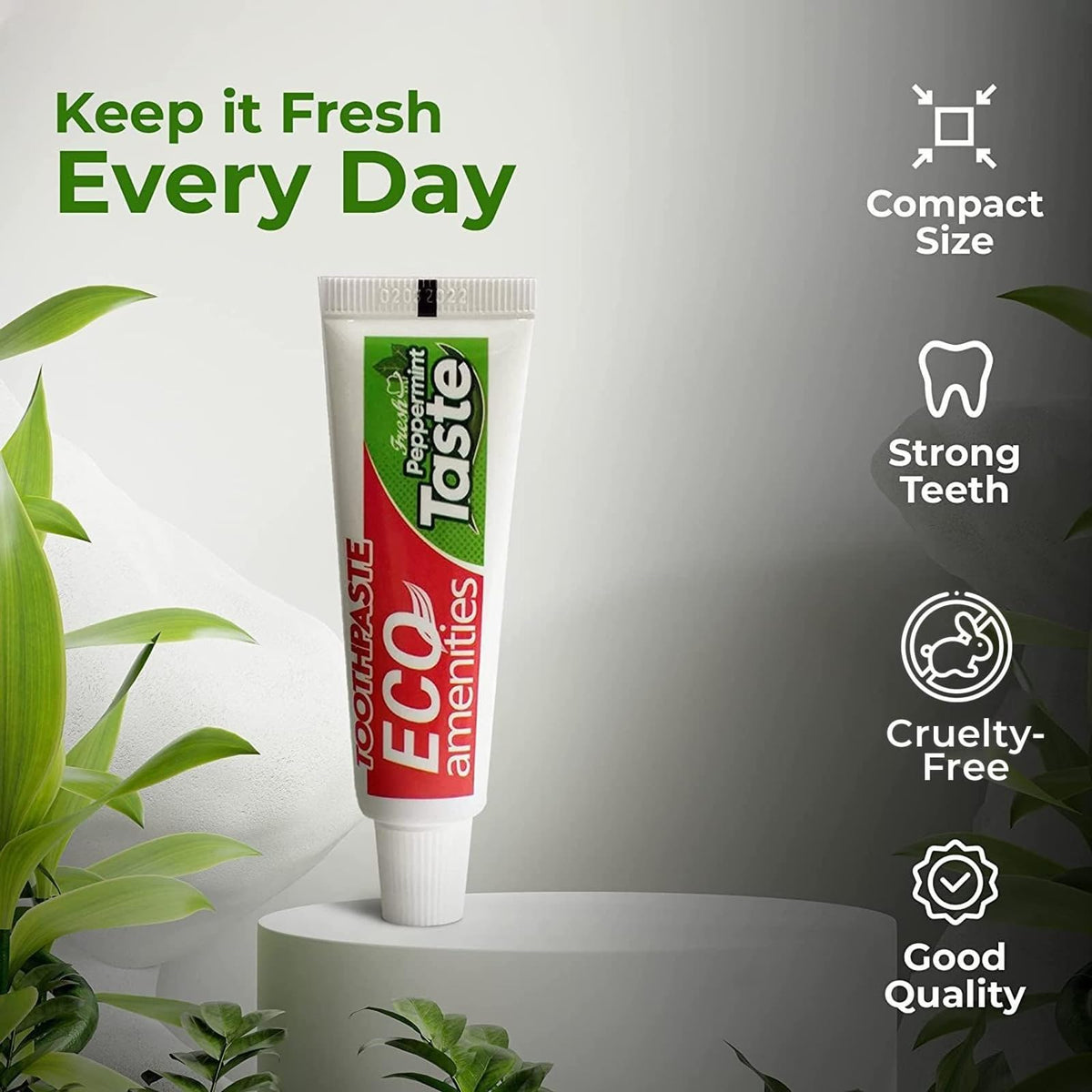 ECO Amenities Travel Size Bulk Toothpaste - ECO amenities Official Imagery - 3