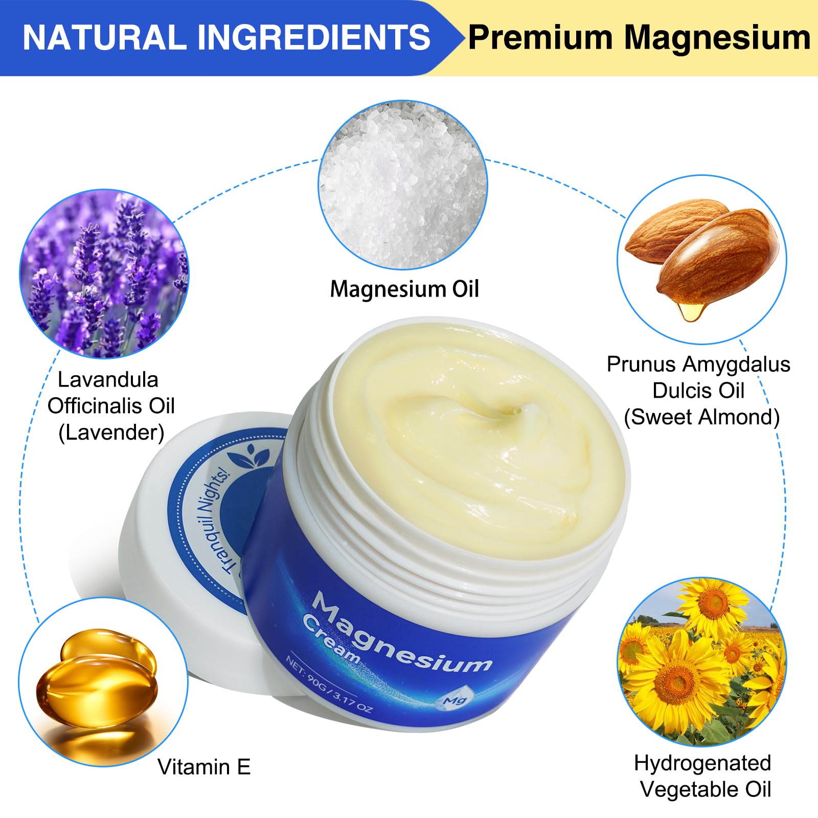 FUKEVY Magnesium Body Cream 3.17 oz – Fast-Absorbing Relief