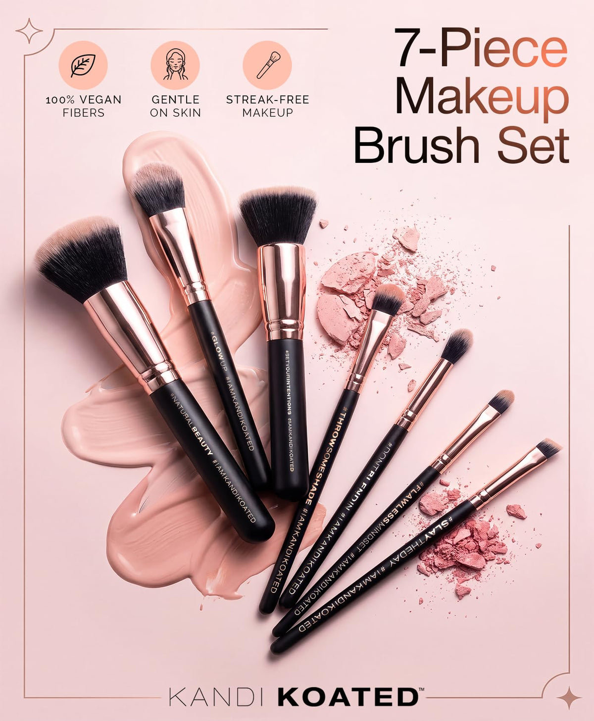 Kandi Burruss 7 Piece Professional Makeup Brush Set - Kandi Official Imagery - 3