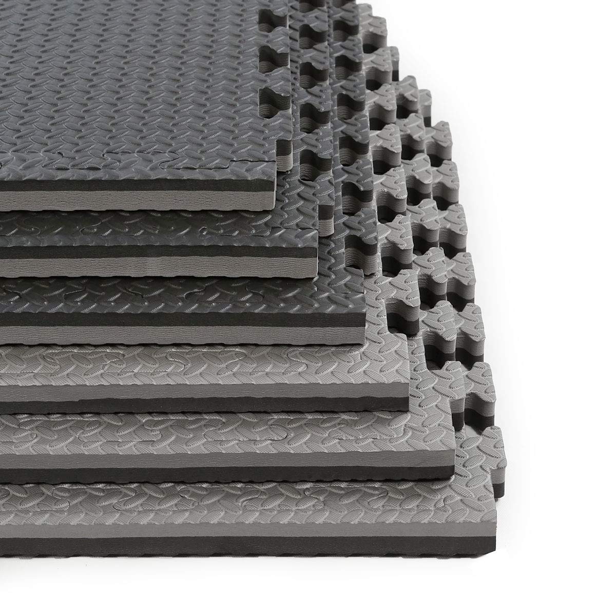 1 Extra Thick 48 sq ft Reversible EVA Gym Foam Floor Mat - Xspec Official Imagery - 2