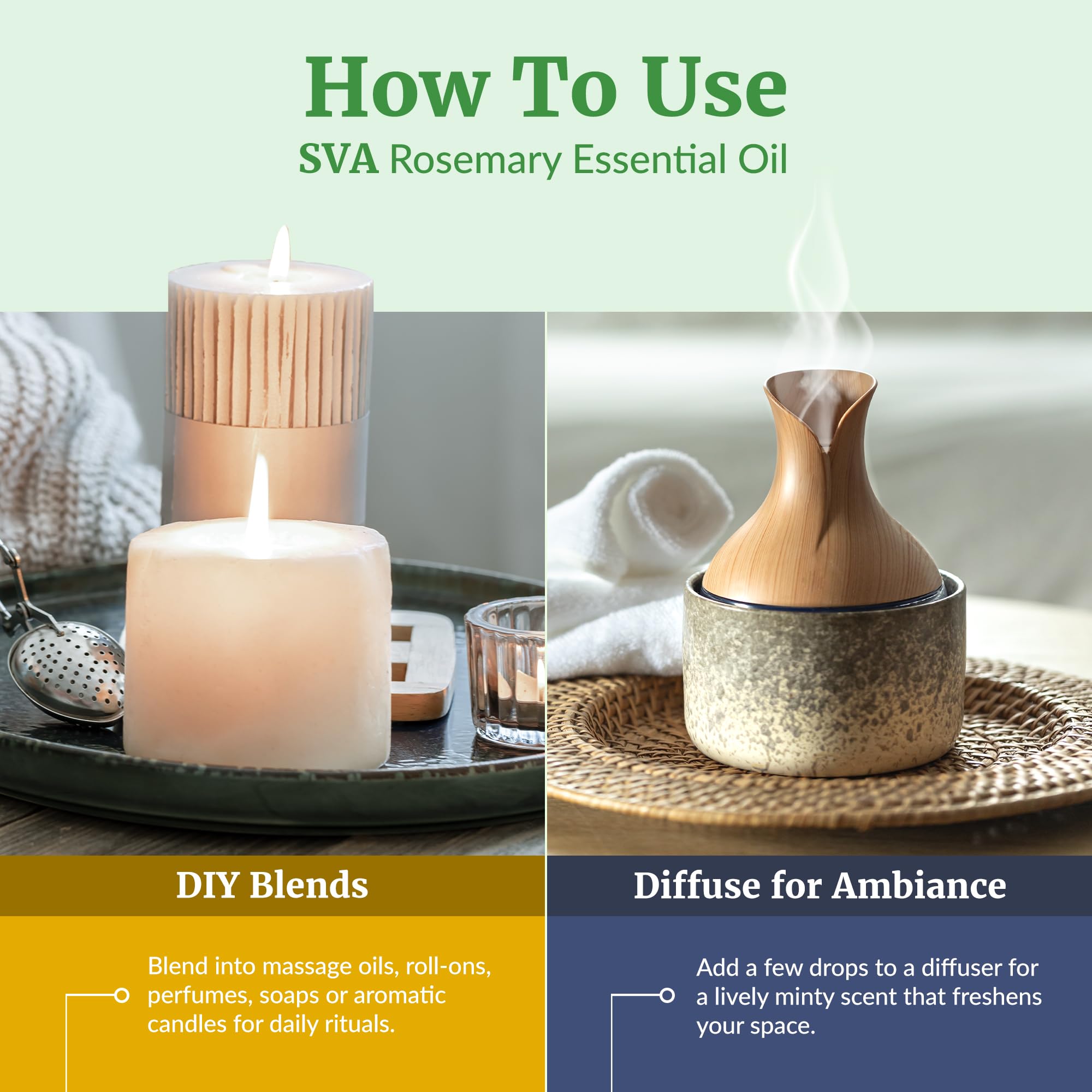 SVA ORGANICS SVA Rosemary Essential Oil, Glass Bottle with Dropper, 4 Fl Oz - SVA ORGANICS Official Product View 6