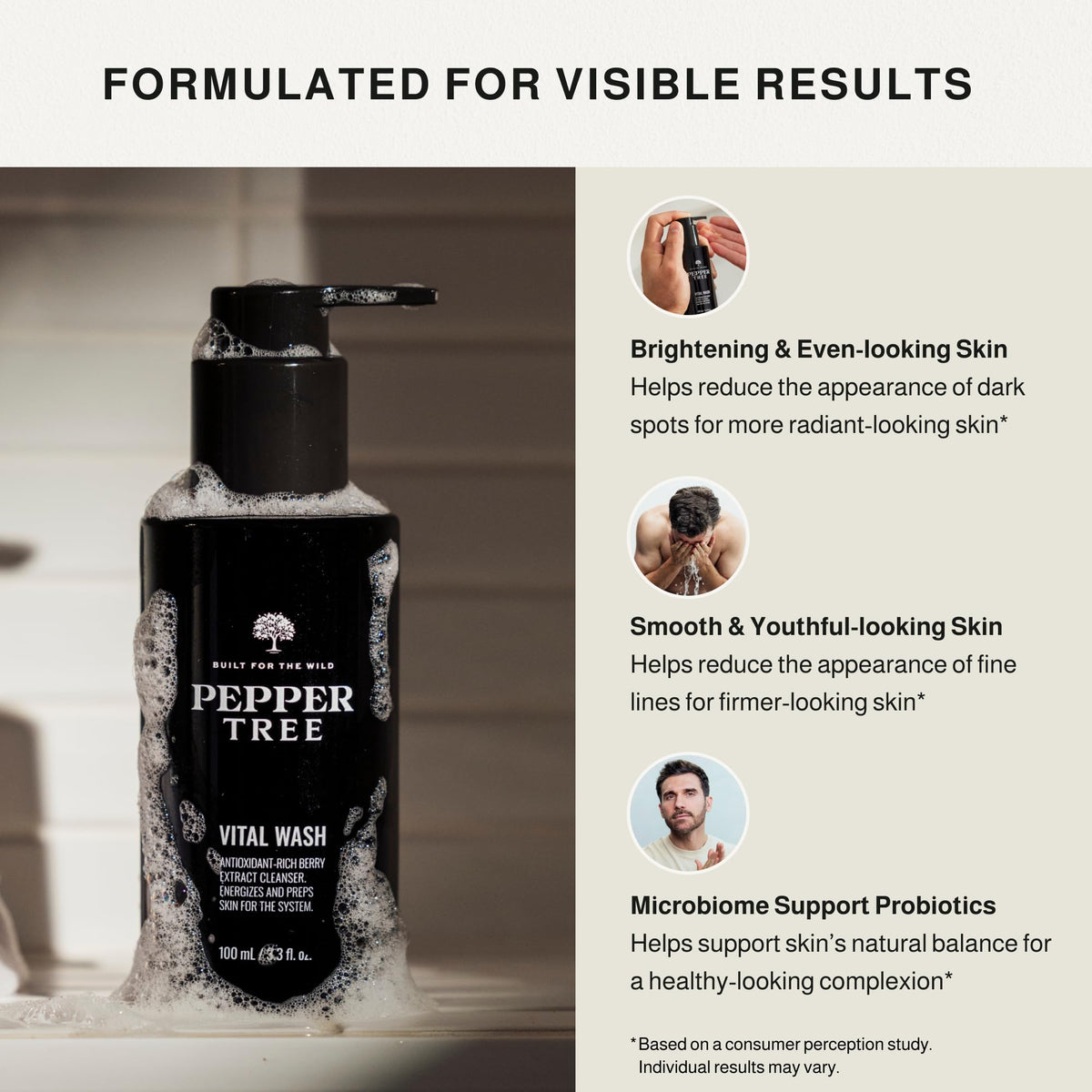 Peppertree Men s Vital Face Wash - PEPPERTREE MEN’S PRODUCTS Official Imagery - 7