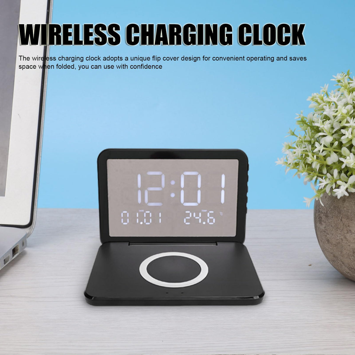 ciciglow Digital Clock with WL Charger WL Charging Station - ciciglow Official Imagery - 5
