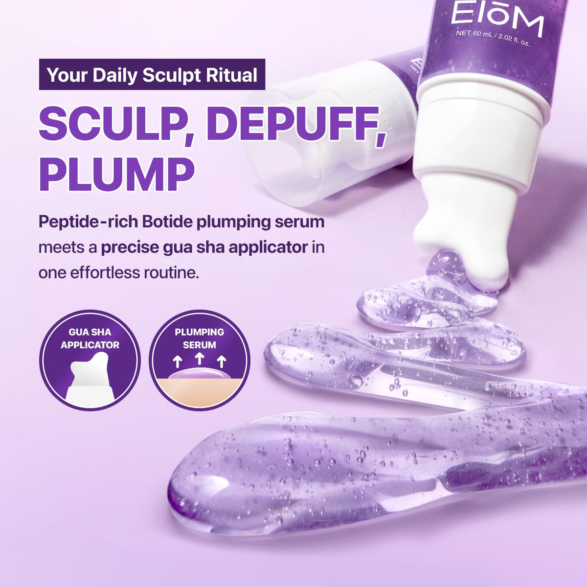 EIOM 20Peptide Plumping Serum with Gua Sha Targeted Facial - EIOM Official Imagery - 3