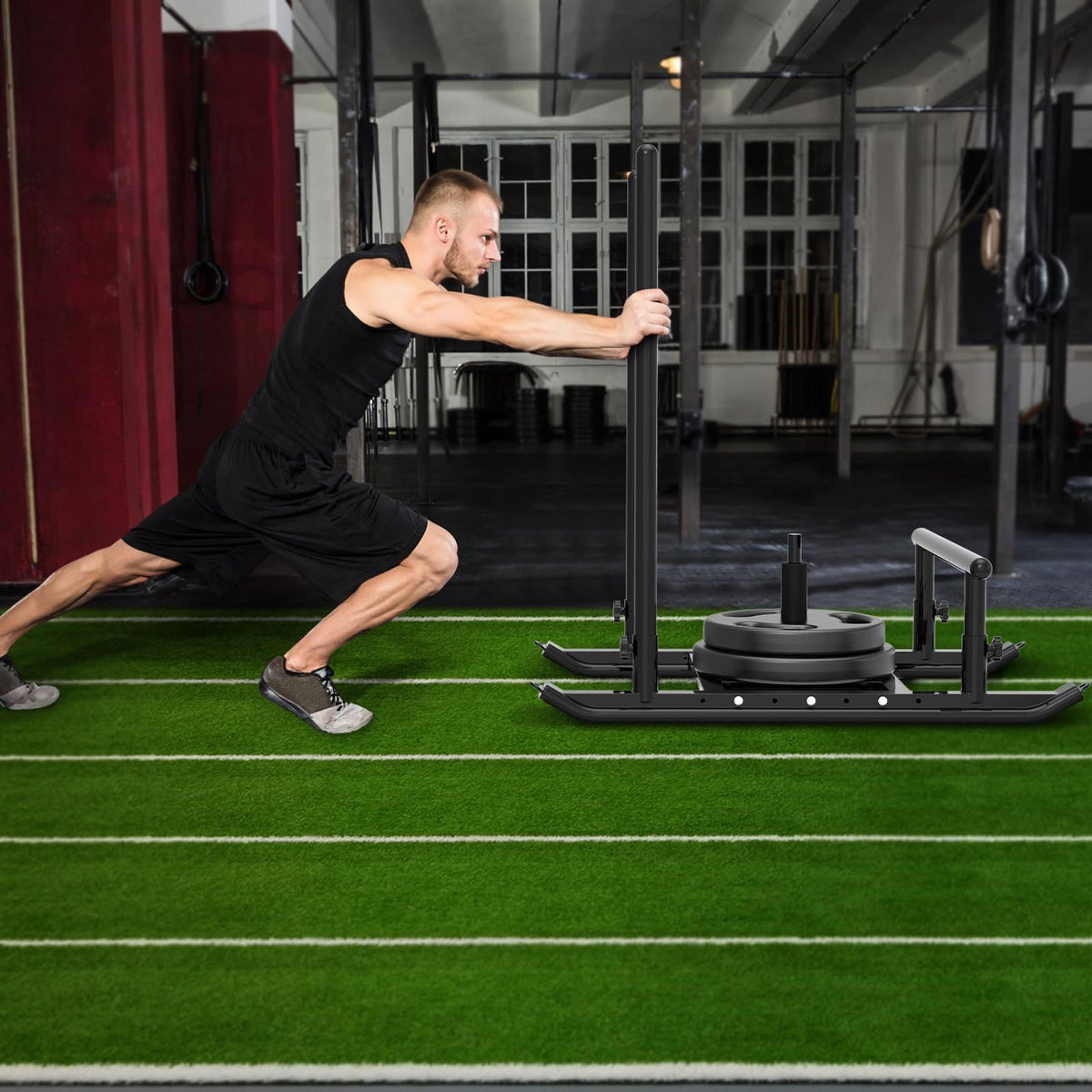 Weight Sled Fitness Sled Workout Sled for Fitness Strength - Dolibest Official Imagery - 6