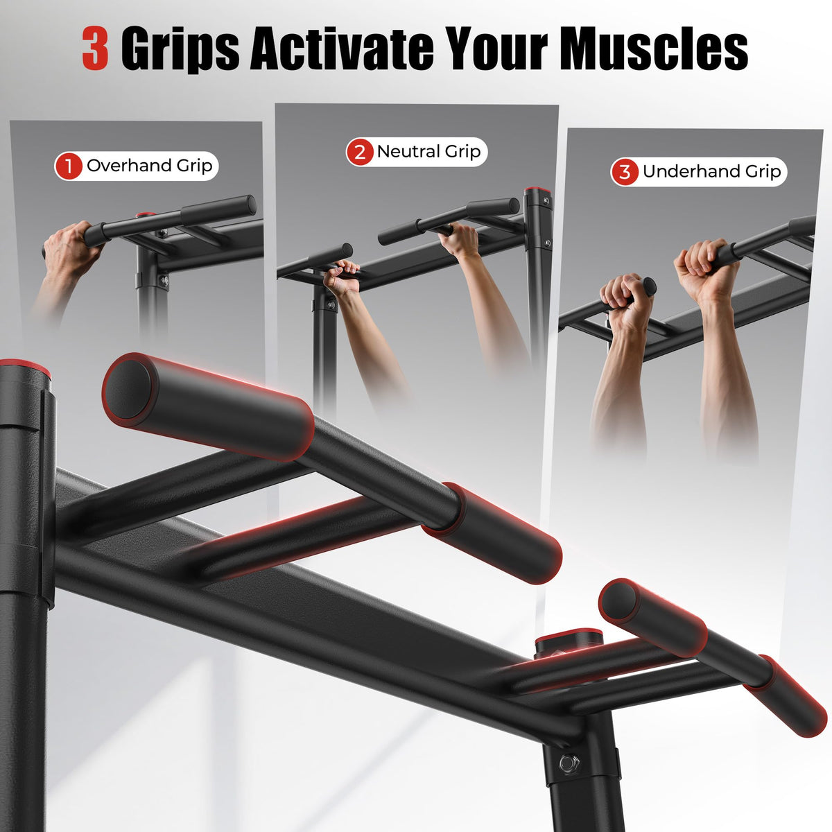 SPORTSROYALS Free Standing Pull Up Bar Power Tower for Home - Sportsroyals Official Imagery - 4