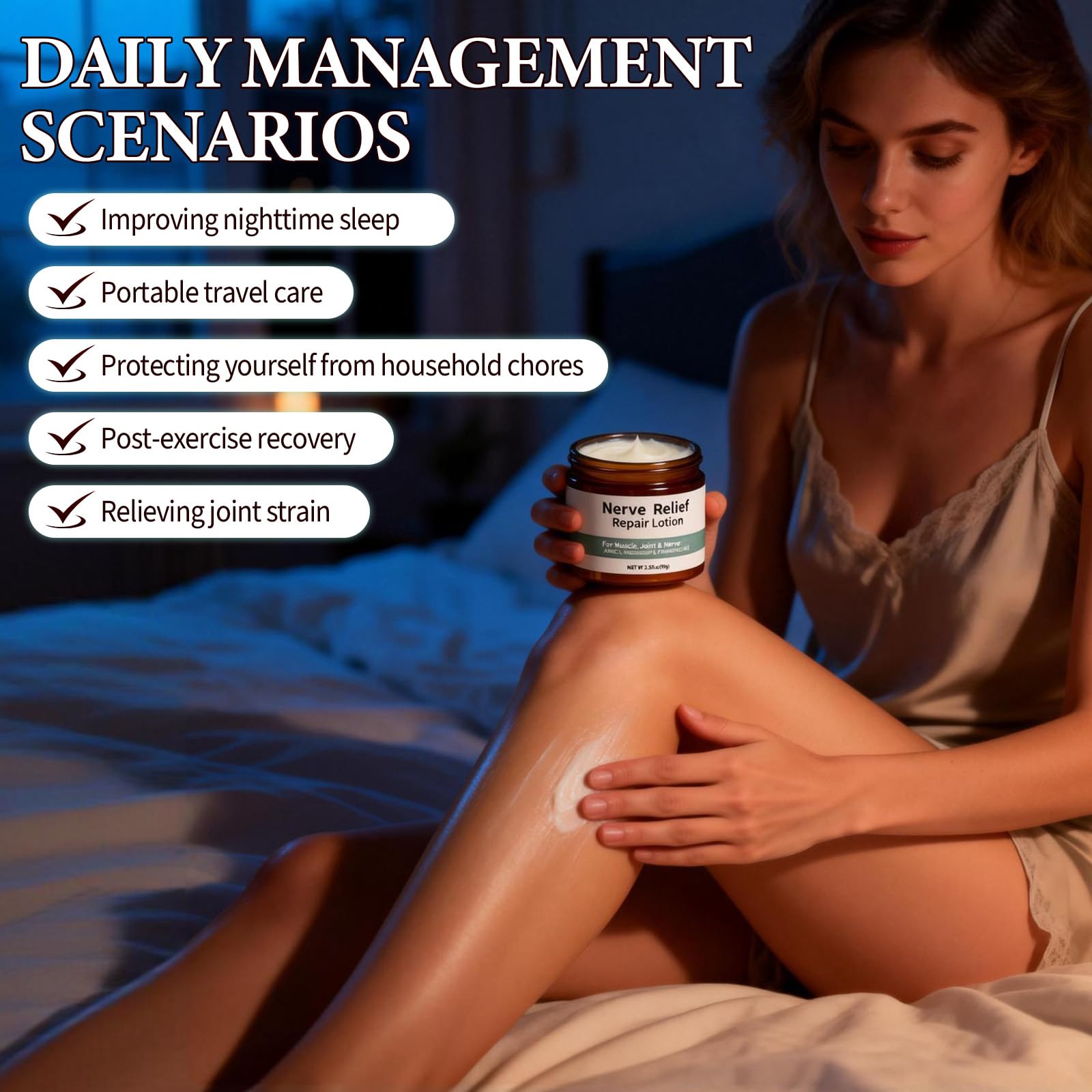 weispo Nerve Cream 2-Pack Neuropathy Lotion with Arnica