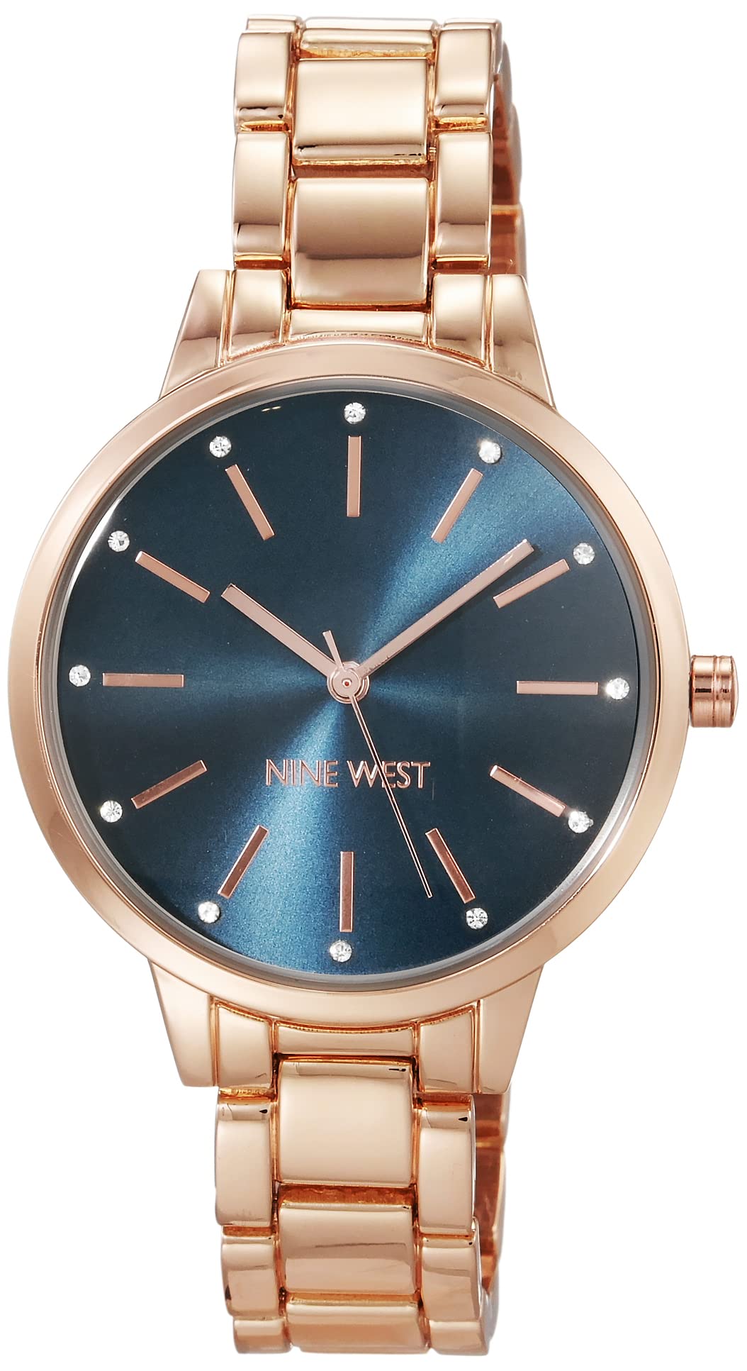 Nine West Women's Crystal Accented Bracelet Watch - View 10