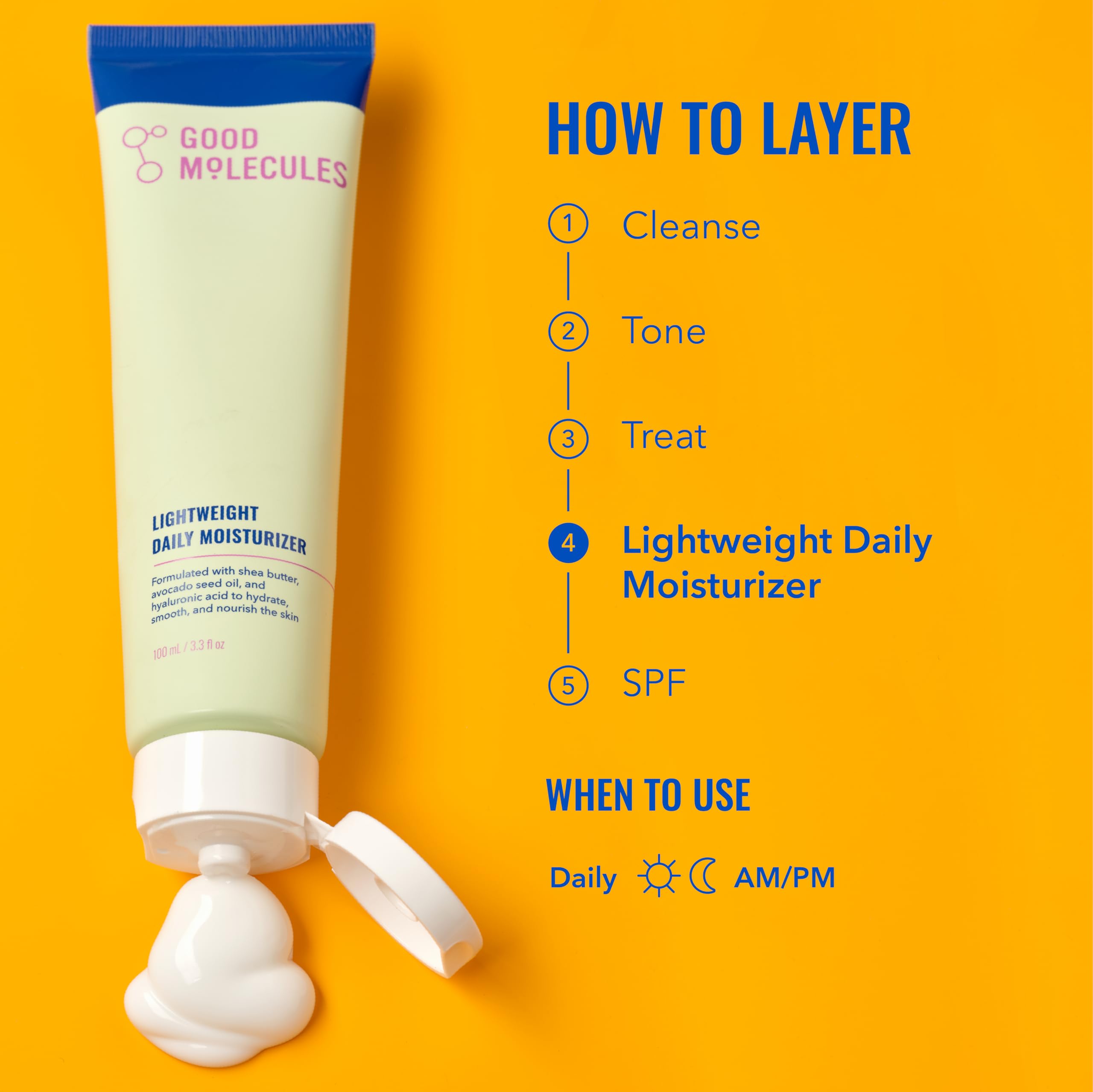 Good Molecules Lightweight Daily Moisturizer, Face Cream, 3.38 fl oz - Good Molecules Official Product View 6