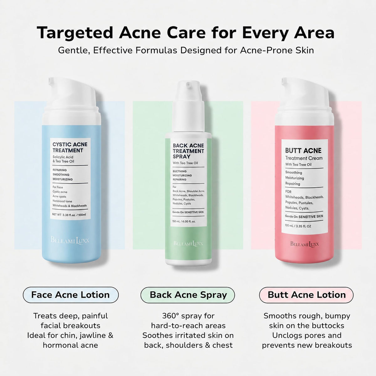 BellamiLuxx Fungal Acne Treatment Lotion Effective Face Body - BellamiLuxx Official Imagery - 7