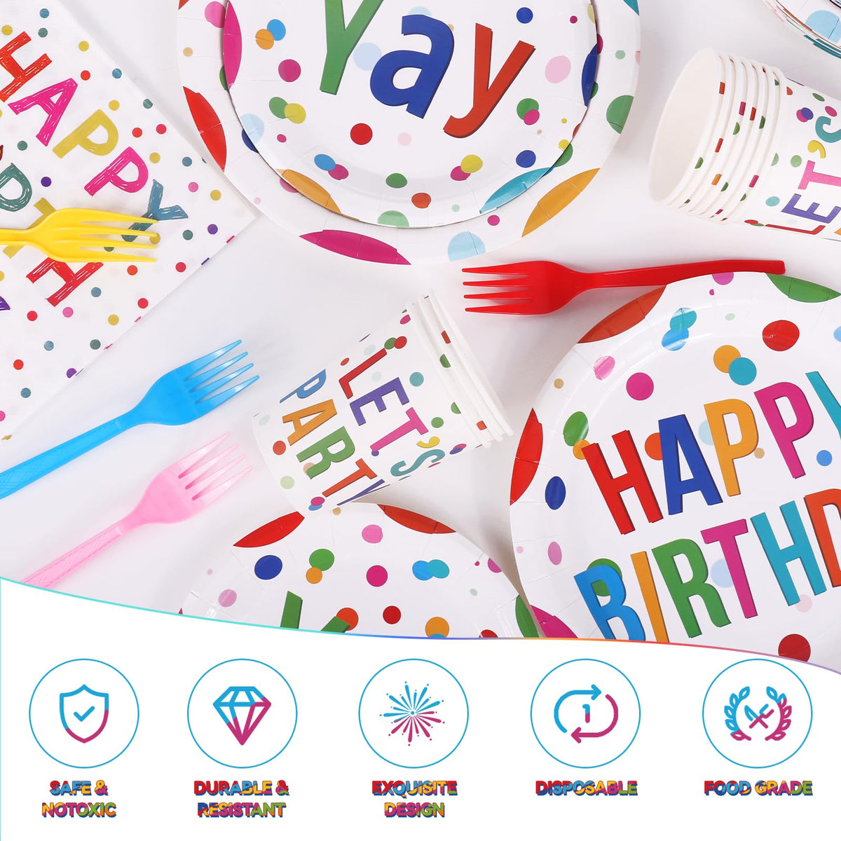 Happy Birthday Decorations - Miucat Official Imagery - 5