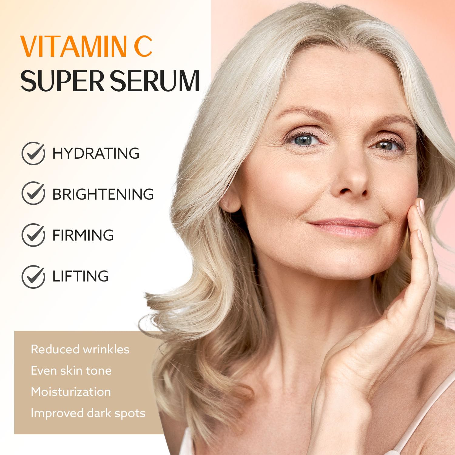 Super Vitamin C Serum for Women Over 70 Vitamin C Face Serum - ANSDUR Official Imagery - 4