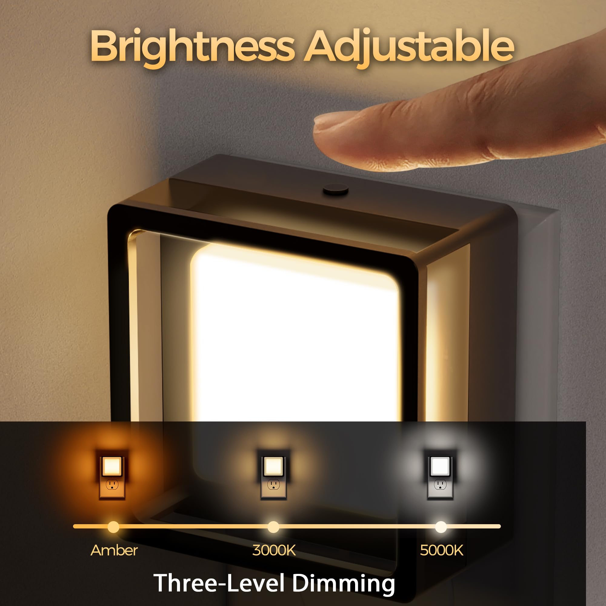 DORESshop LED Night Light,Night Lights Plug Into Wall  ,3CCT - DORESshop Official Product View 2