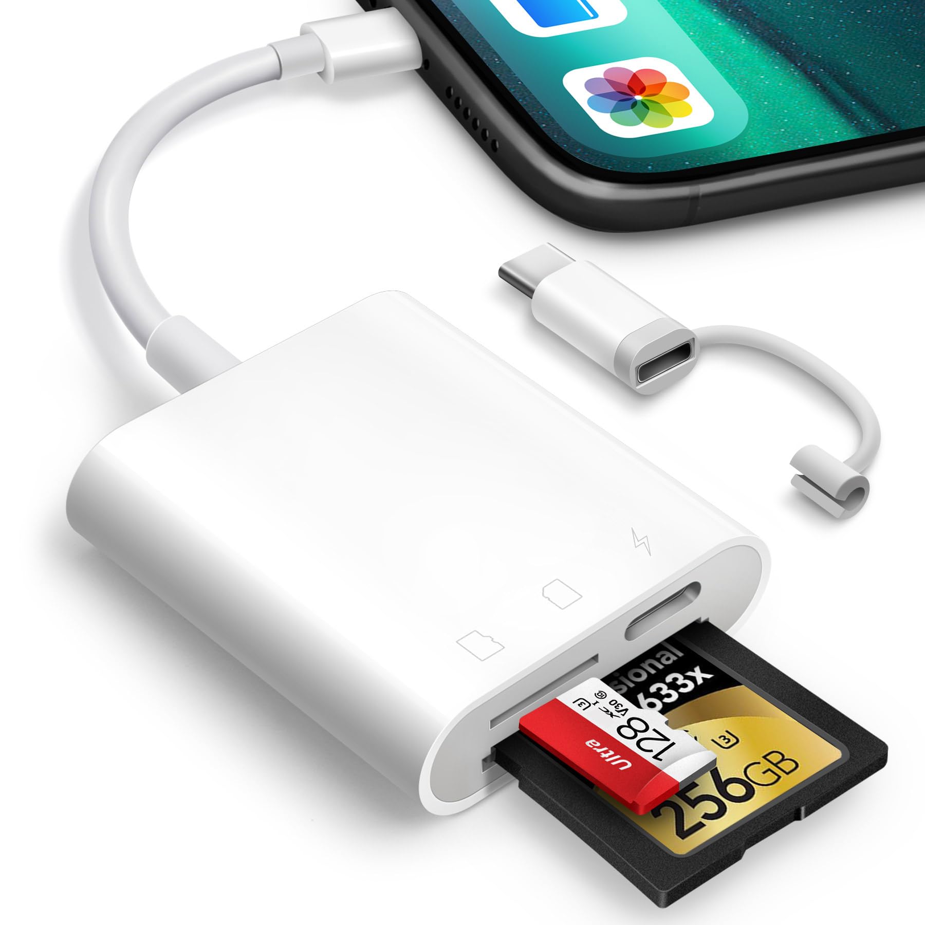 SD Card Reader for iPhone iPad, Oyuiasle Digital Trail Camera SD - Oyuiasle Official Product View 1