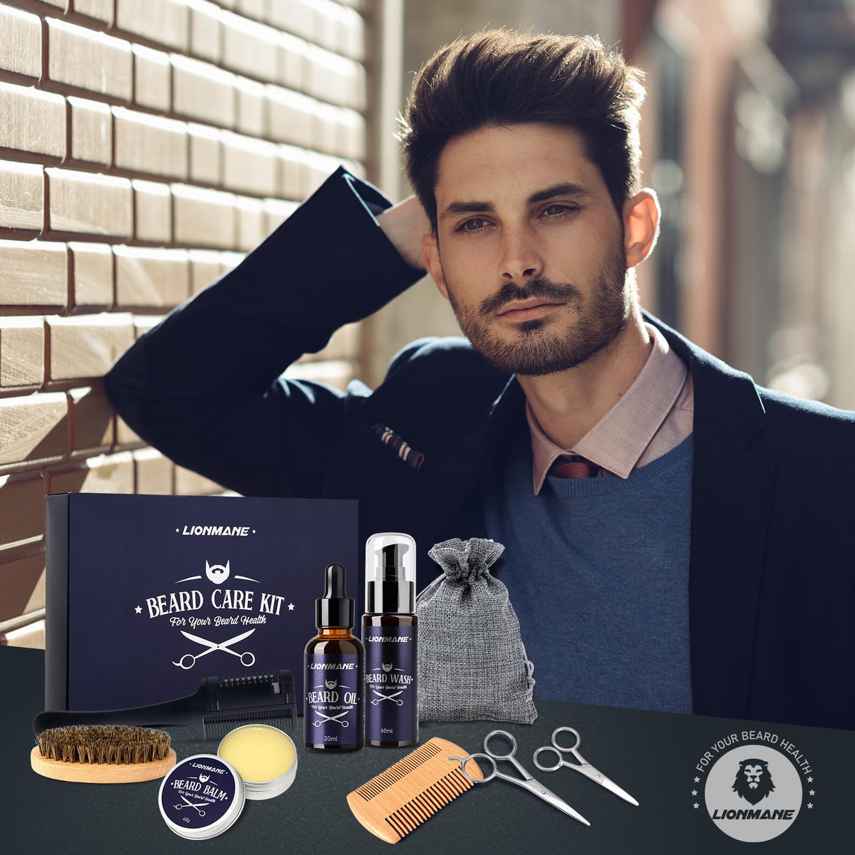 Lionmane Beard Care Gifts Kit for Men - Lionmane Official Imagery - 8