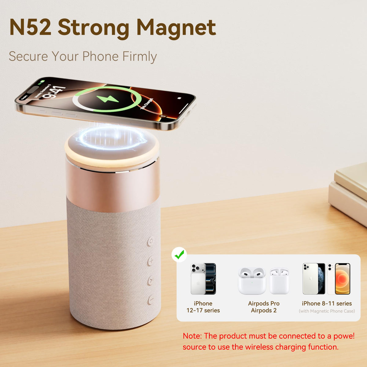 4 in 1 Bluetooth Speaker 15W Portable Speaker Magnetic - KUANGXIANG Official Imagery - 6