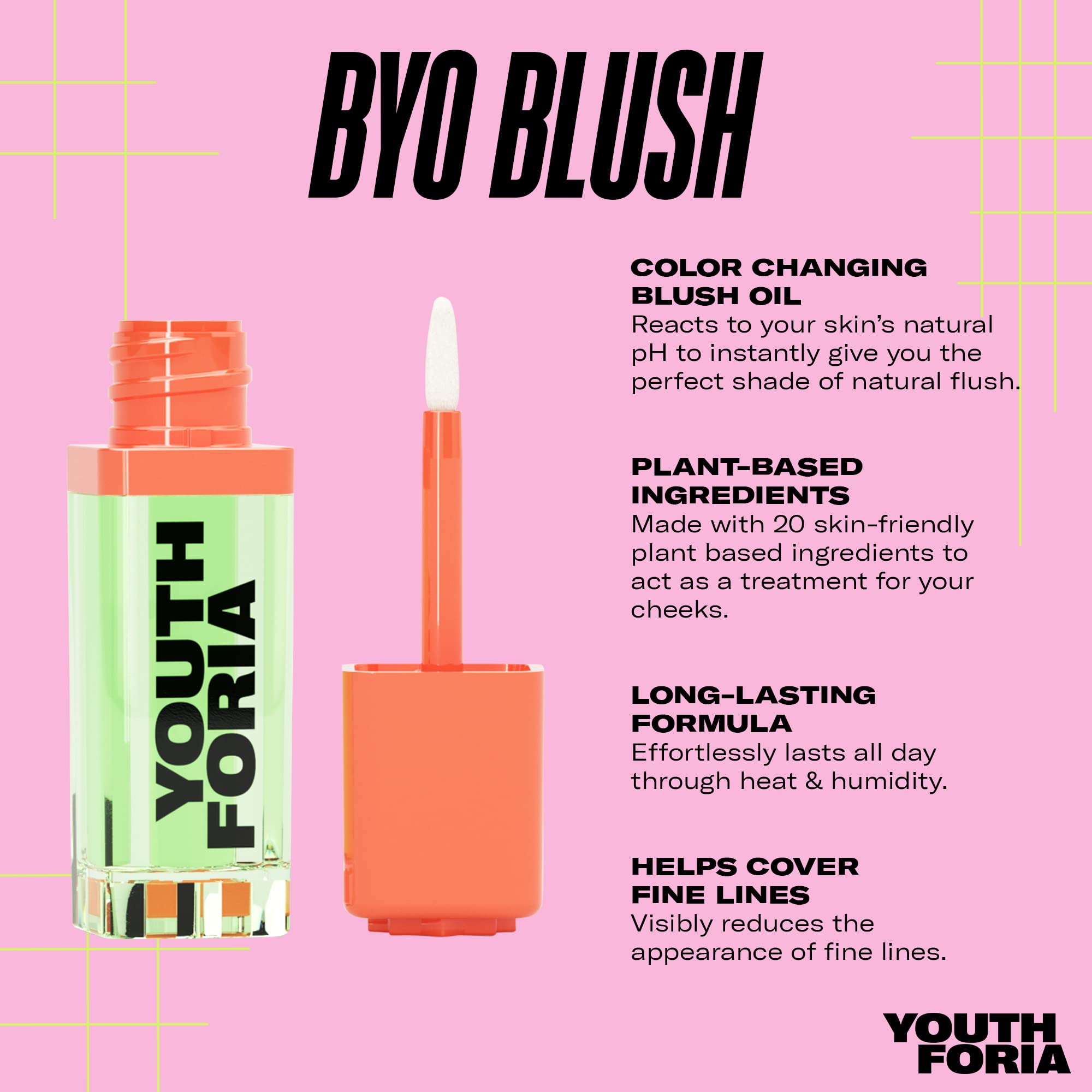 Youthforia BYO Blush, Color Changing Blush Oil, Reacts To Skin’s Natur - View 4