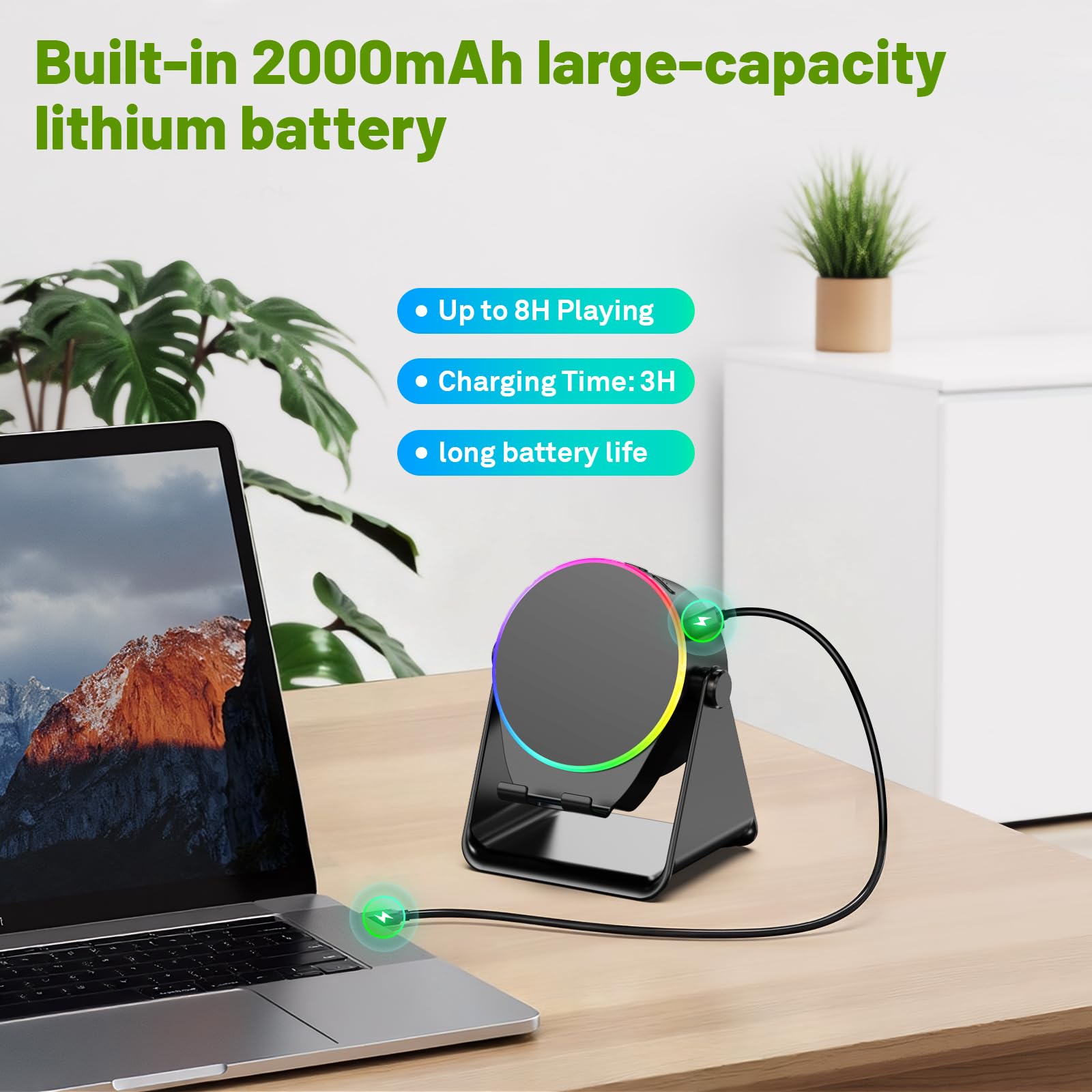 Dohelly Wireless Induction Speaker, Phone Stand with Bluetooth Sp by Dohelly - Angle View 6