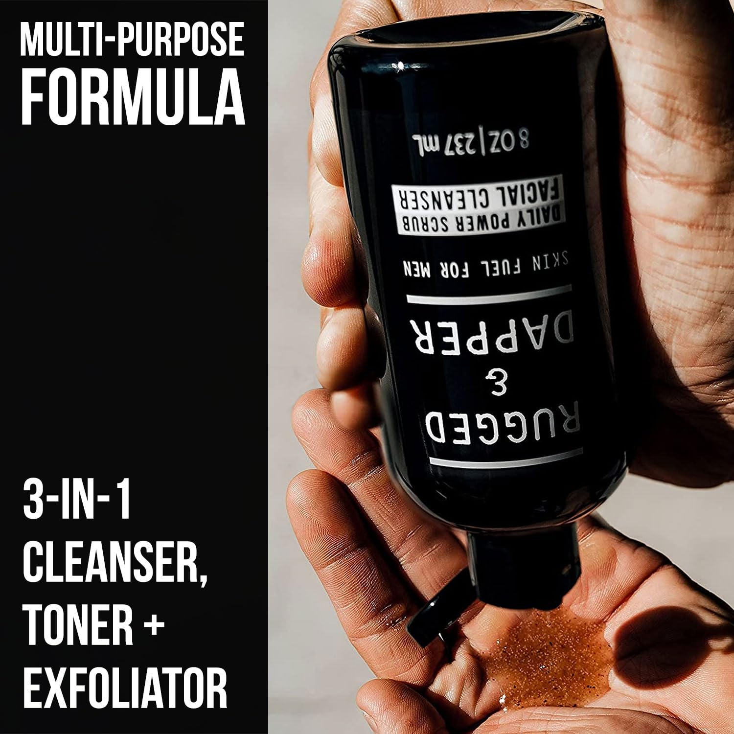 RUGGED & DAPPER Face Wash - Daily Exfoliating Mens Face Wash & Scr - RUGGED & DAPPER Official Product View 3