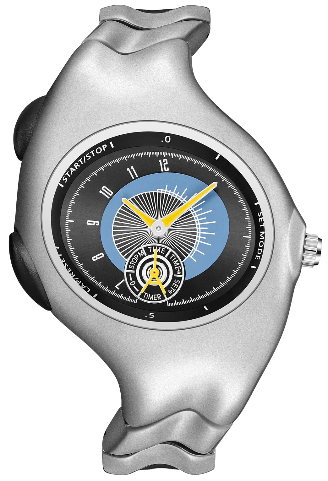 MASTOP Futuristic Quartz Metal Wrist Watch for Men and Women, - Product Imagery