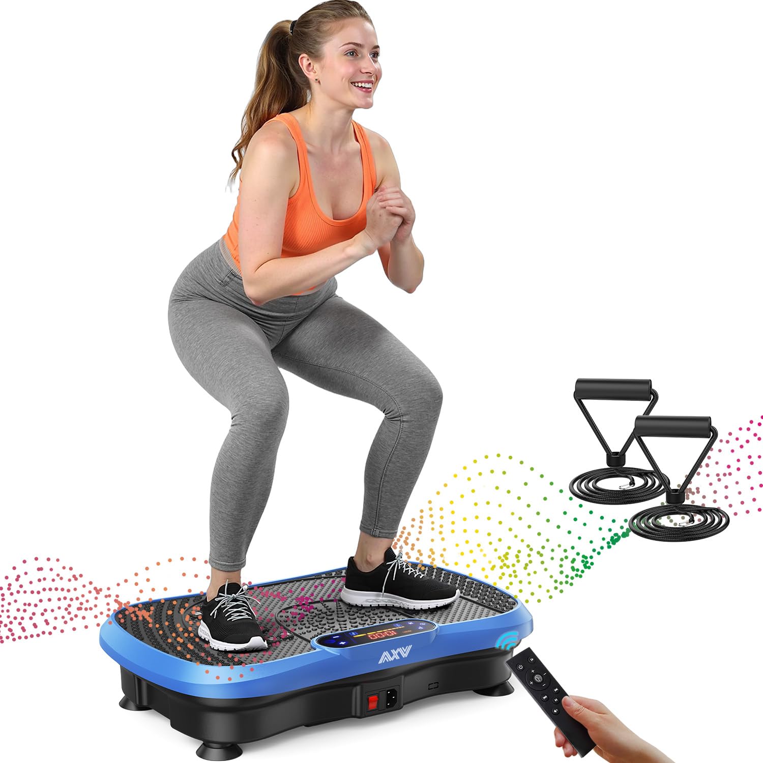 Vibration Plate Exercise Machine Fitness Platform Body Vibrating - Product Imagery