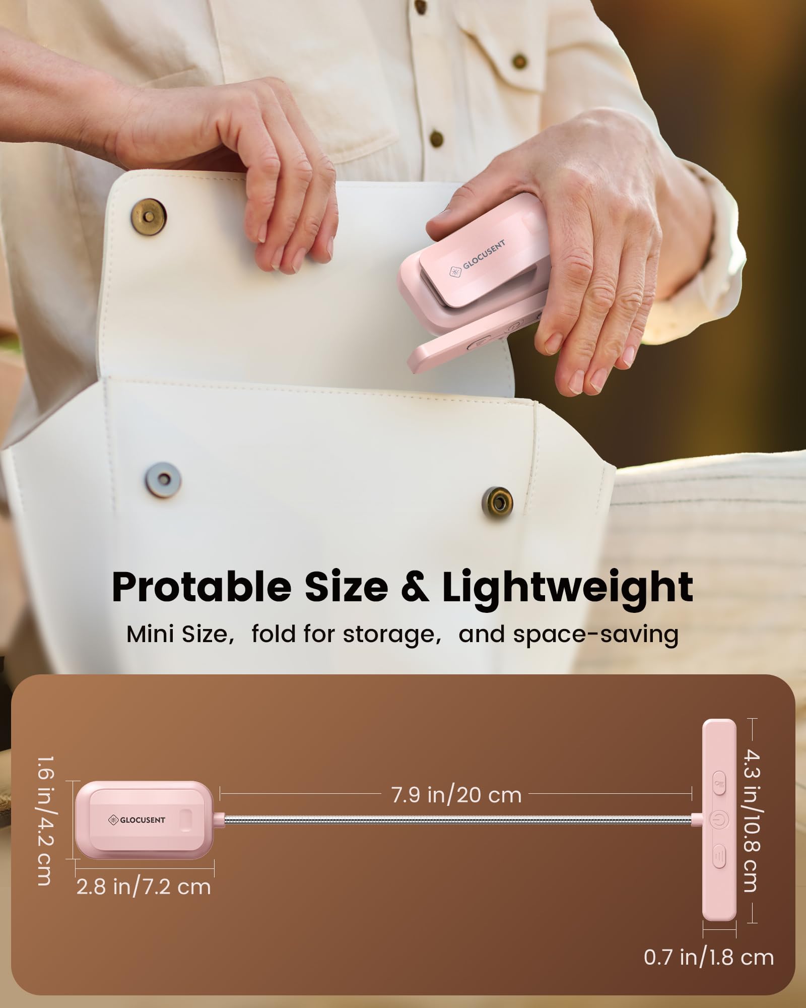 Glocusent 26 LED Reading Lights for Books in Bed, Ideal Gifts for by Glocusent - Angle View 8