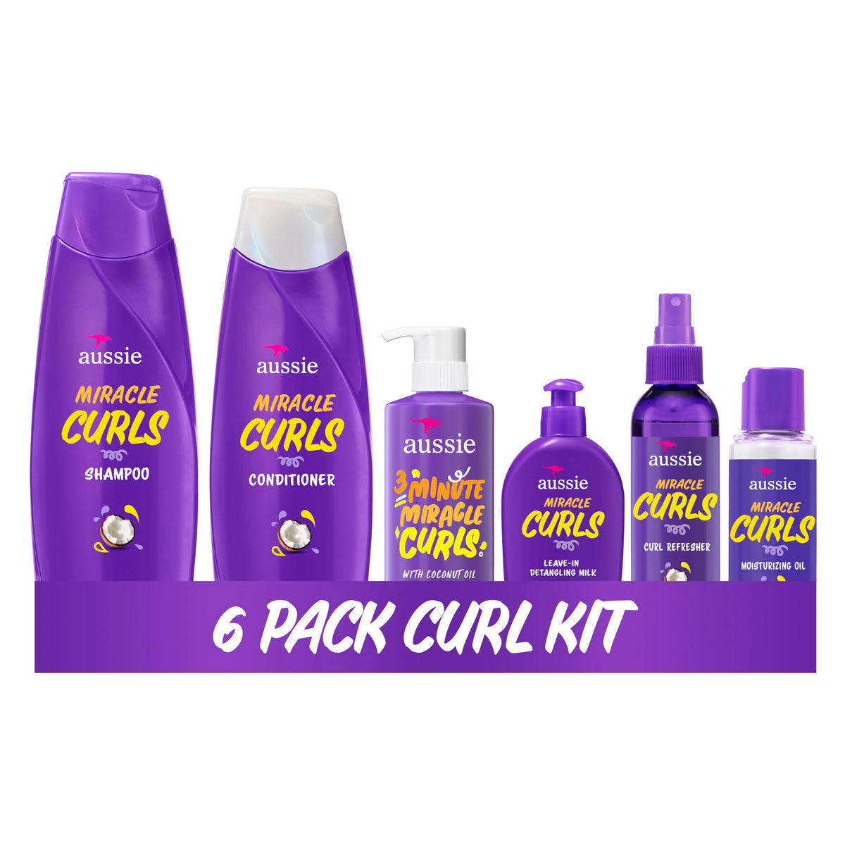Miracle Curls Shampoo Conditioner Deep Conditioner Refresher - Aussie Official Imagery - 2