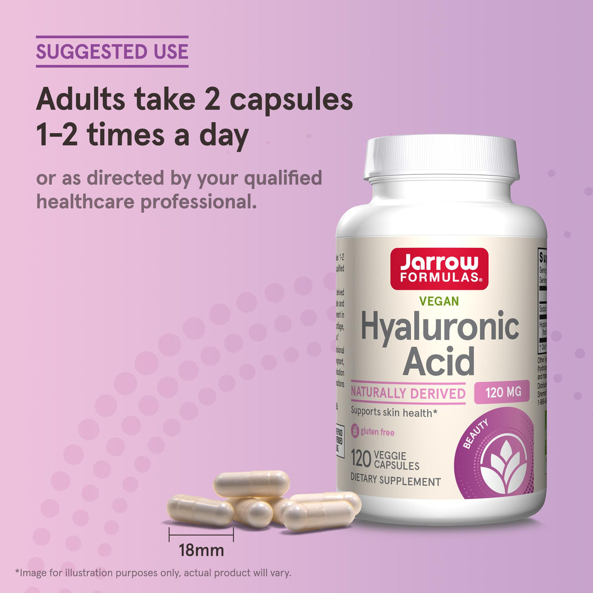 Jarrow Hyaluronic Acid 120 mg Dietary Supplement 120 - Jarrow Formulas Official Imagery - 8