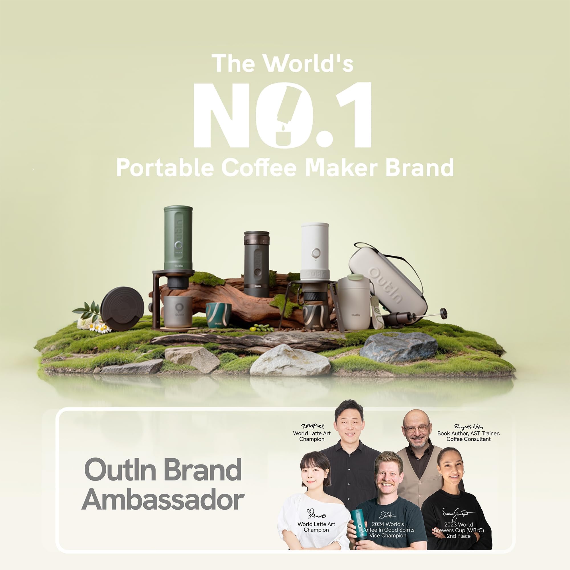 OutIn Nano Portable Espresso Machine – Travel Coffee Maker