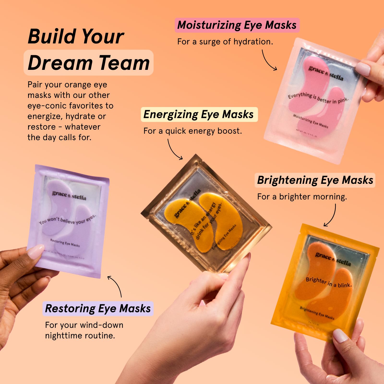 grace &amp; stella New Brightening Eye Patches for Dark Circles - grace &amp; stella
