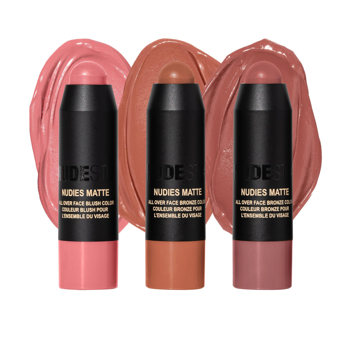 Nudestix Sunkissed Blush Bronze 3 Piece Mini Kit Matte Cream - Premium Selection Official Imagery - 3